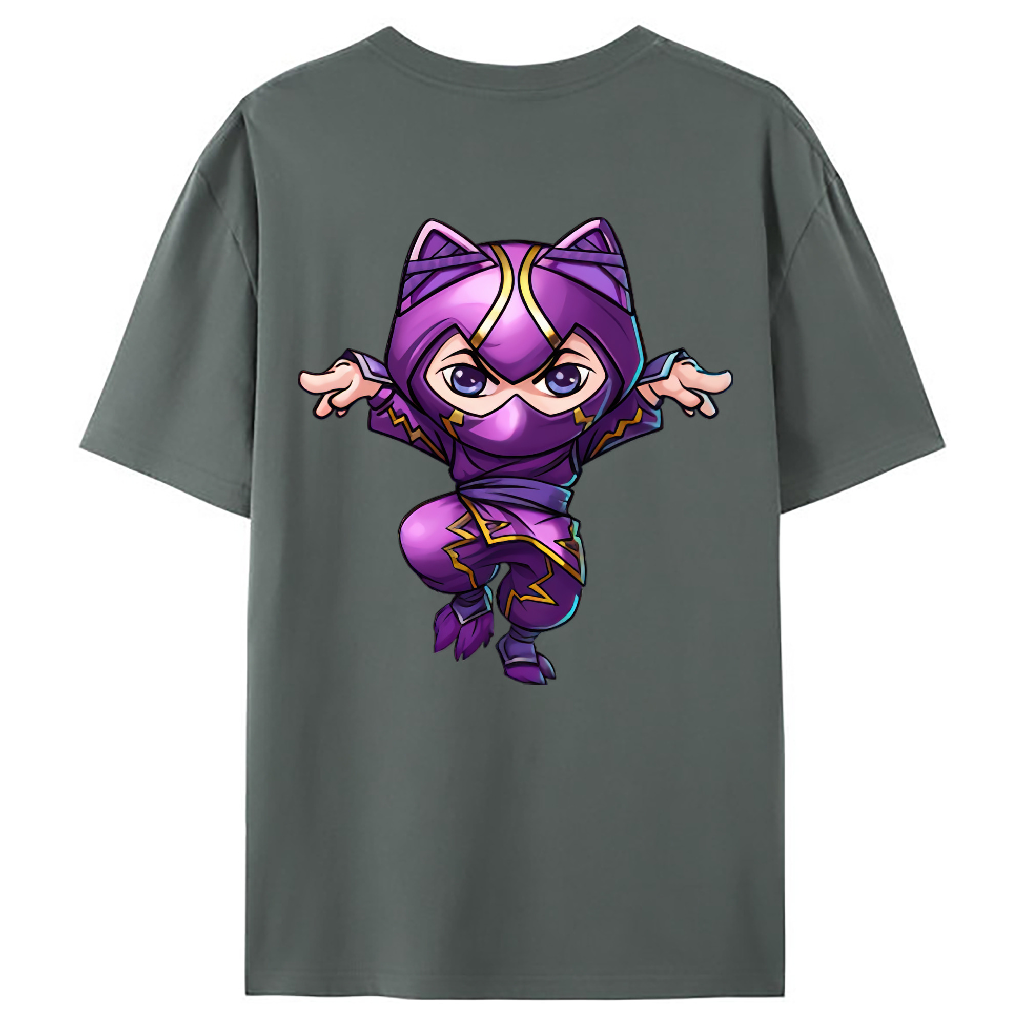 （画像用） リーグ・オブ・レジェンド League of Legends LOL 綿100％ メンズ半袖Tシャツ（バックプリント） 通気性